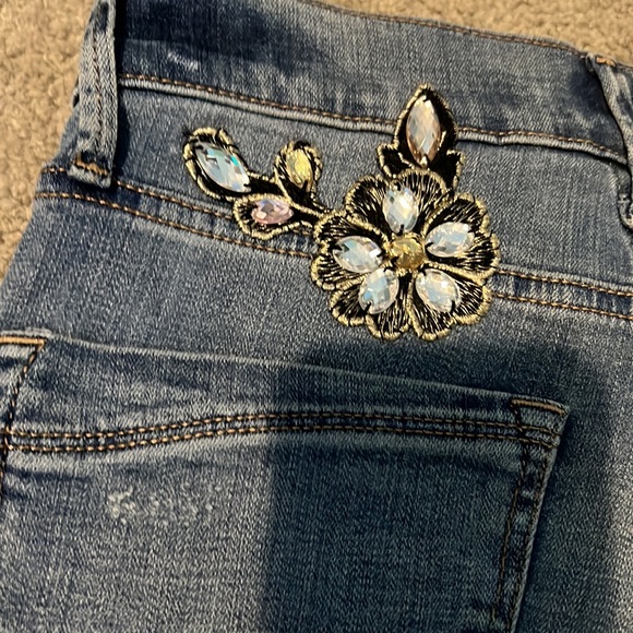 Express 00 ankle mid rise denim leggings - Picture 7 of 7